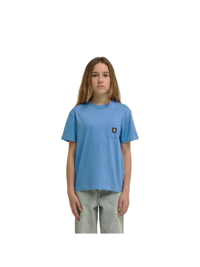 T-Shirt Enfant - ELEMENT Icon Label Pocket - Bleu