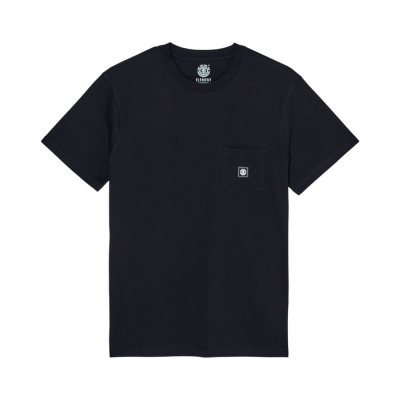 T-shirt - ELEMENT Icon Label Pocket - Flint Black