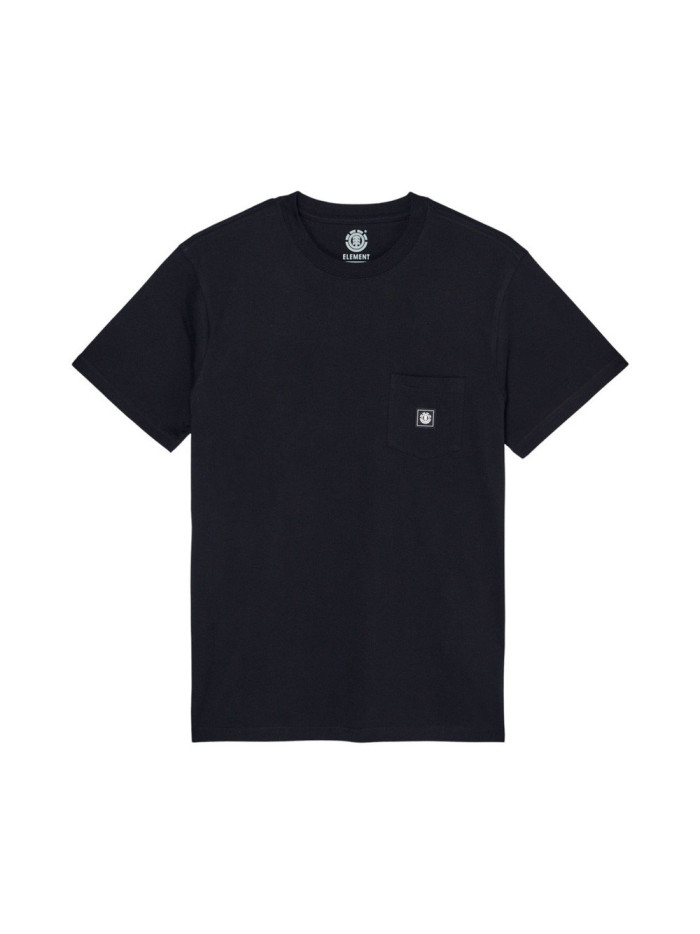 T-shirt - ELEMENT Icon Label Pocket - Flint Black