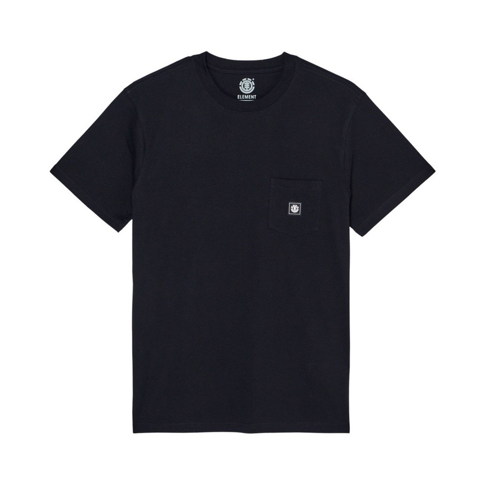 T-shirt - ELEMENT Icon Label Pocket - Flint Black