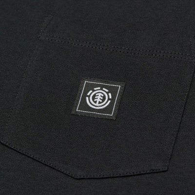 T-shirt - ELEMENT Icon Label Pocket - Noir