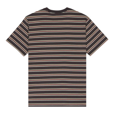 T-shirt - ELEMENT Embroidery - Rayé Noir Rouge Blanc