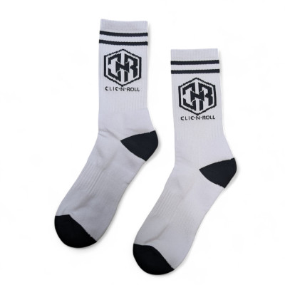 Chaussettes - CLIC-N-ROLL - Blanches - Paire