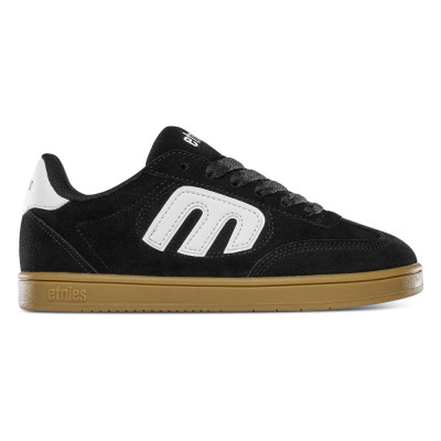 Chaussure Skate Enfant - ETNIES locut - Noir Blanc Gomme