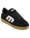Chaussure Skate Enfant - ETNIES locut - Noir Blanc Gomme