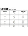 Chaussure Skate Enfant - ETNIES locut - Noir Blanc Gomme tableau pointure