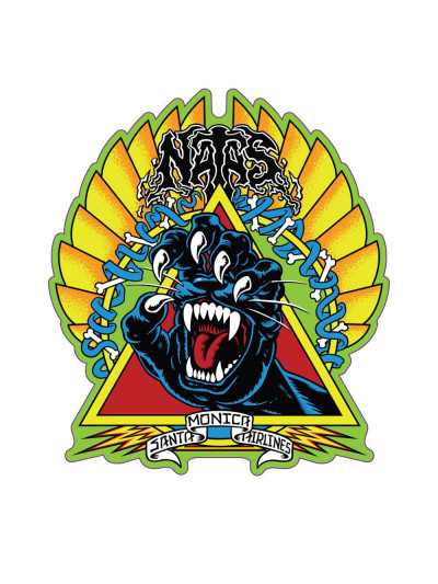 Skateboard Sticker - SANTA CRUZ Natas Screaming Panther - Unit