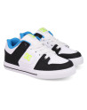Kids Skate Shoes - DC SHOES Pure Elastic - White Black Green Blue