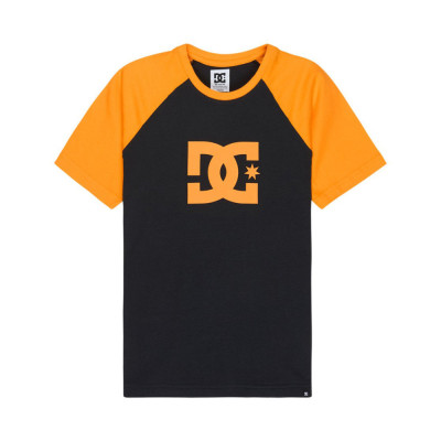 T-shirt Enfant - DC SHOES Corpo Raglan - Noir Orange