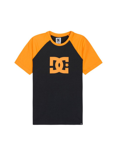 T-shirt Enfant - DC SHOES Corpo Raglan - Noir Orange