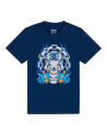 Kids T-shirt - DC SHOES Burning Skull - Blue