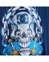 Kids T-shirt - DC SHOES Burning Skull - Blue