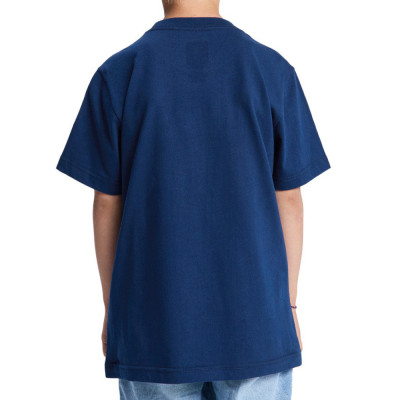 Kids T-shirt - DC SHOES Burning Skull - Blue