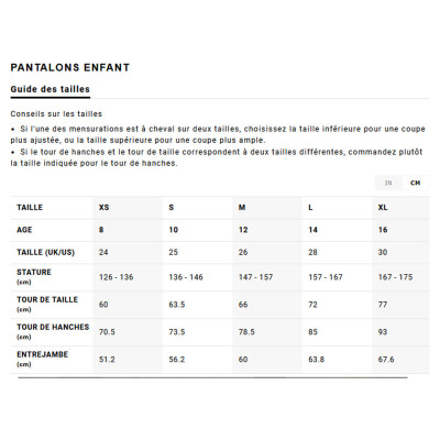 Kids Jeans Baggy - DC SHOES Denim - Black sizing chart