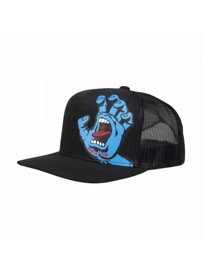 Kids Trucker Cap - SANTA CRUZ Screaming Hand - Black