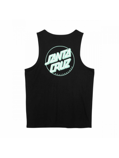 Tank Top - SANTA CRUZ Partial Dot - Black Mint