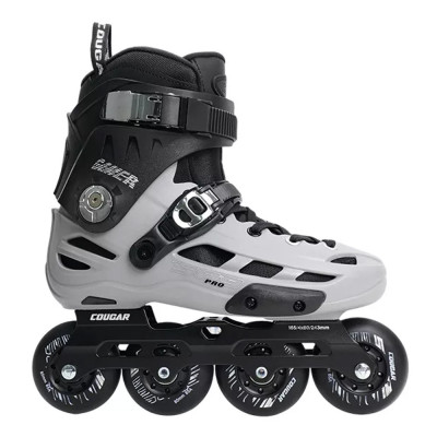 Roller Freeskate - COUGAR 509 Pro - 80 Noir Gris