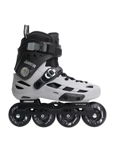 Roller Freeskate - COUGAR 509 Pro - 80 Noir Gris