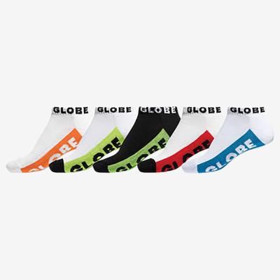 Socks Low Cut - GLOBE - Multi Brights - Pack of 5