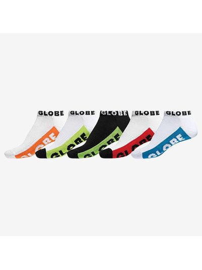 Socks Low Cut - GLOBE - Multi Brights - Pack of 5