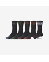 Socks - GLOBE Tilt Hi Crew - Black - Pack of 5