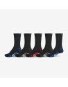 Chaussettes Enfant - GLOBE Multi Stripe Crew - Noir - Lot de 5