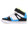 Kids Skate Shoes - DC SHOES Pure Hi Top EV -  White Blue Black