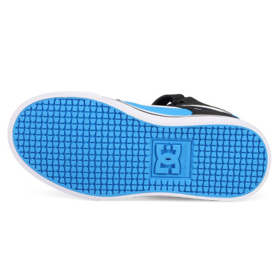 Kids Skate Shoes - DC SHOES Pure Hi Top EV -  White Blue Black
