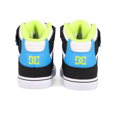 Chaussure Skate Enfant - DC SHOES Pure Hi Top EV -  White Blue Black