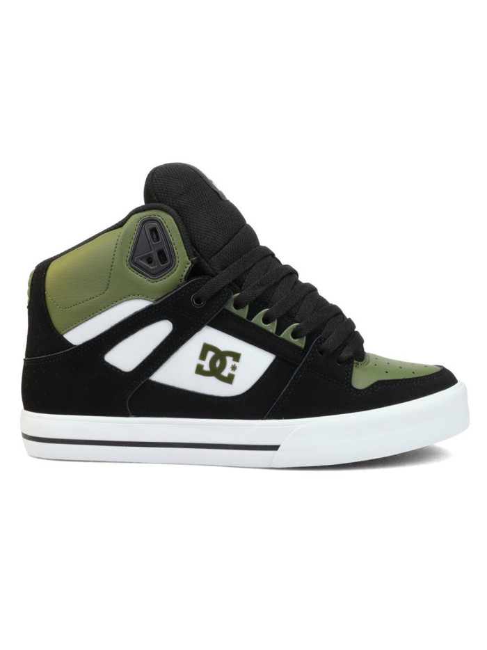 Skate Shoes - DC Shoes Pure SE High-Top WC - Olive Black White