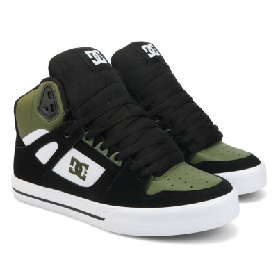 Skate Shoes - DC Shoes Pure SE High-Top WC - Olive Black White