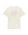 T-shirt - SANTA CRUZ Tonal Opus Dot Stripe - Unbleached Cotton