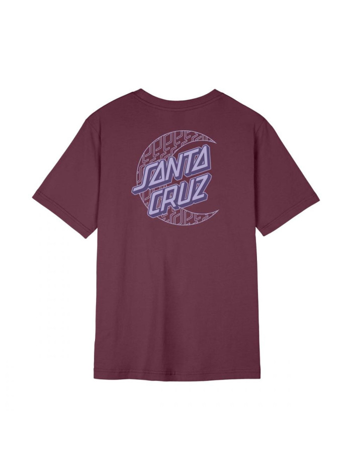 T-shirt Femme - SANTA CRUZ Imprint Moon Dot - Dark Cherry