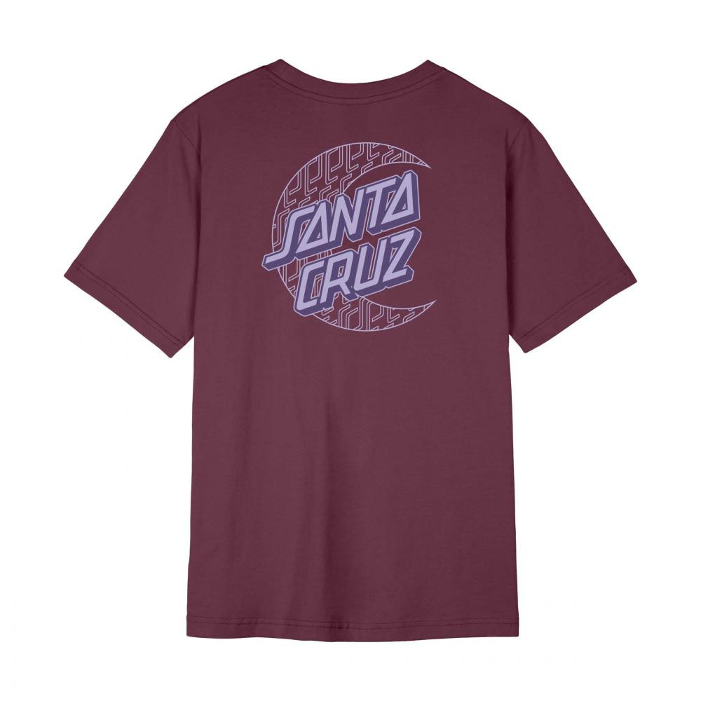 T-shirt Femme - SANTA CRUZ Imprint Moon Dot - Dark Cherry