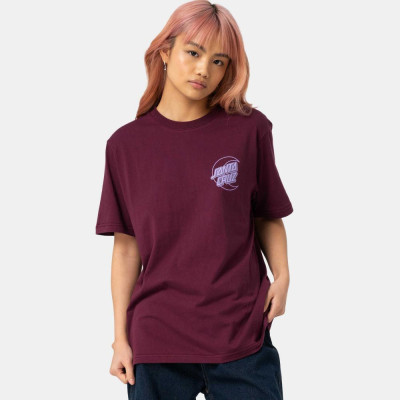 T-shirt Femme - SANTA CRUZ Imprint Moon Dot - Dark Cherry