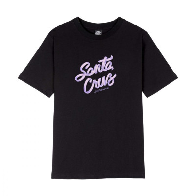 T-shirt Femme - SANTA CRUZ Ribbon Script - Noir