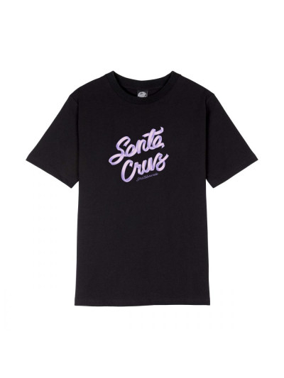 T-shirt Femme - SANTA CRUZ Ribbon Script - Noir