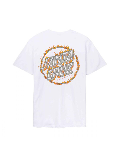 T-shirt - SANTA CRUZ Burnt Opus - White