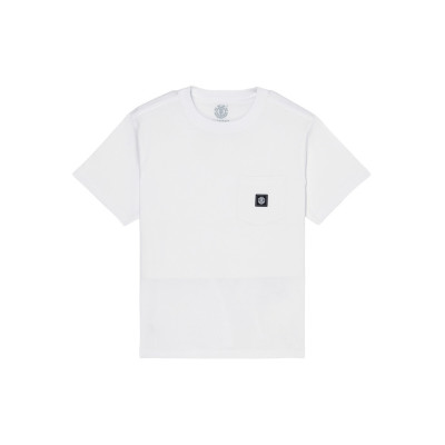 T-shirt Enfant - ELEMENT Icon Label Pocket - Blanc