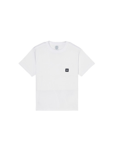 Kids T-Shirt - ELEMENT Icon Label Pocket - White