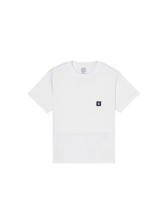 T-shirt Enfant - ELEMENT Icon Label Pocket - Blanc