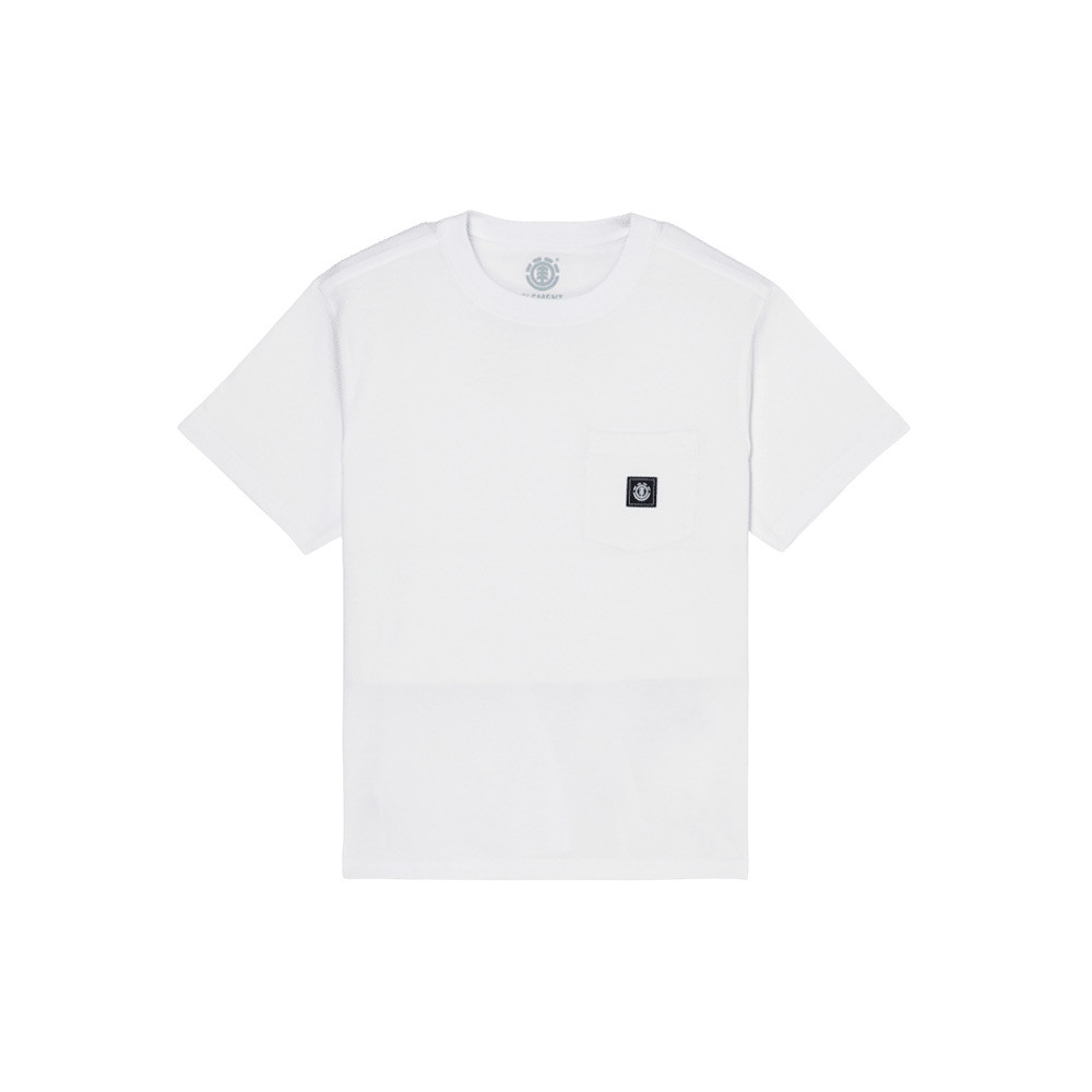 Kids T-Shirt - ELEMENT Icon Label Pocket - White