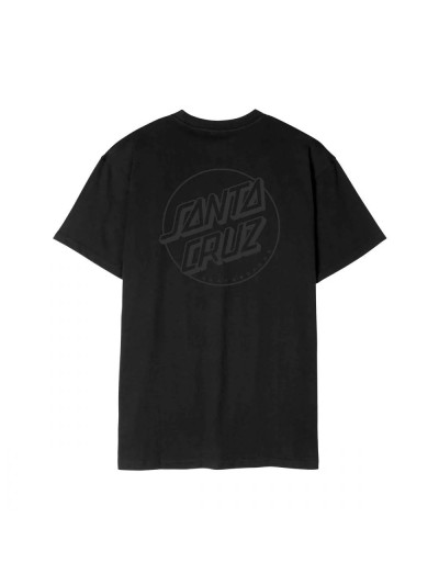T-shirt - SANTA CRUZ Tonal Opus Dot Stripe - Black