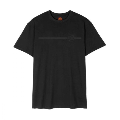 T-shirt - SANTA CRUZ Tonal Opus Dot Stripe - Noir