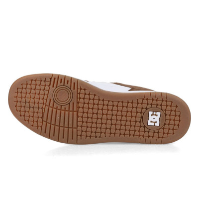 Skate Shoes - DC SHOES Manteca 4s - White Brown Taupe
