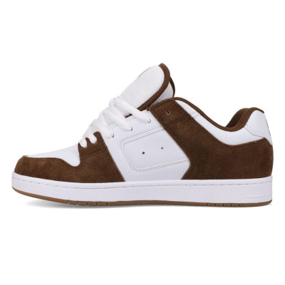 Chaussure Skate - DC SHOES Manteca 4s - White Brown Taupe