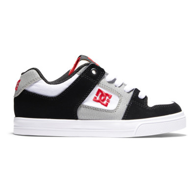 Kids Skate Shoes - DC SHOES Pure - White Black Red