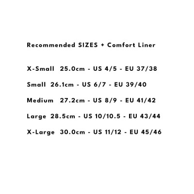 Chausson Roller - STANDARD Comfort V3 - Noir Blanc - Paire guide taille