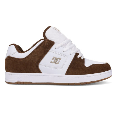 Skate Shoes - DC SHOES Manteca 4s - White Brown Taupe