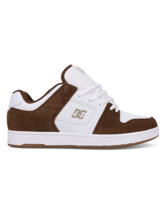 Skate Shoes - DC SHOES Manteca 4s - White Brown Taupe